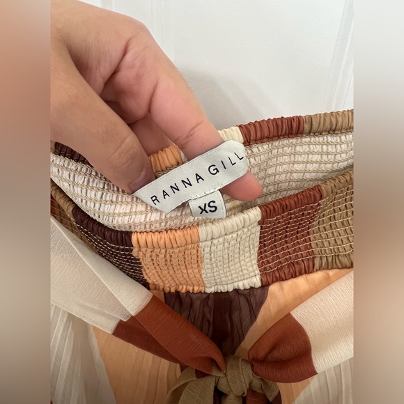 NWT Anthropologie Strapless Striped Wide Leg Jumpsuit - Picture 5 of 11